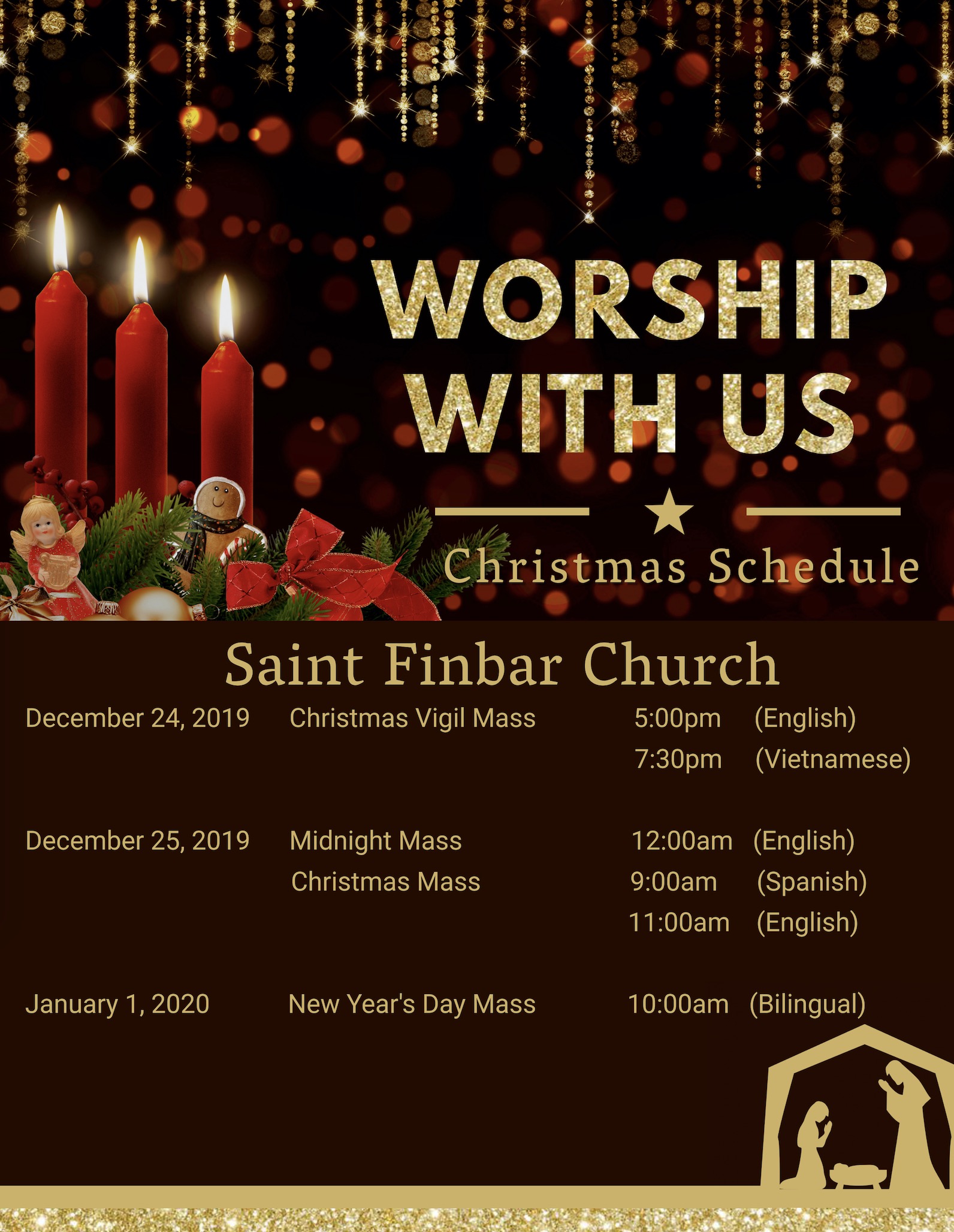Christmas Mass Schedule – Saint Finbar