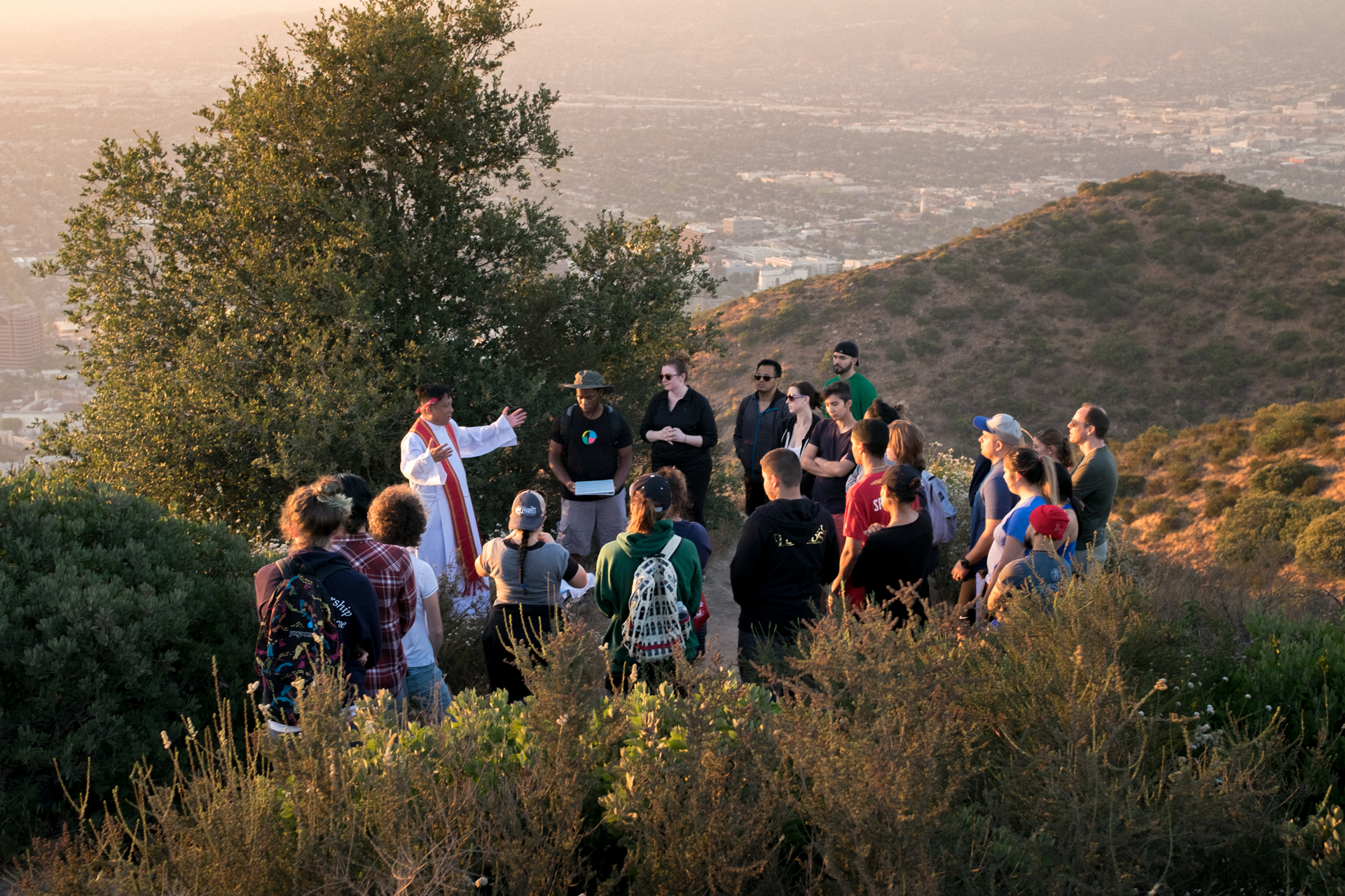 Outdoor hike and Mass with Fr. Francis.